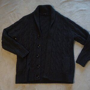 Charcoal Wool blend cardigan